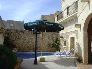 St John Farmhouse Gozo pool area